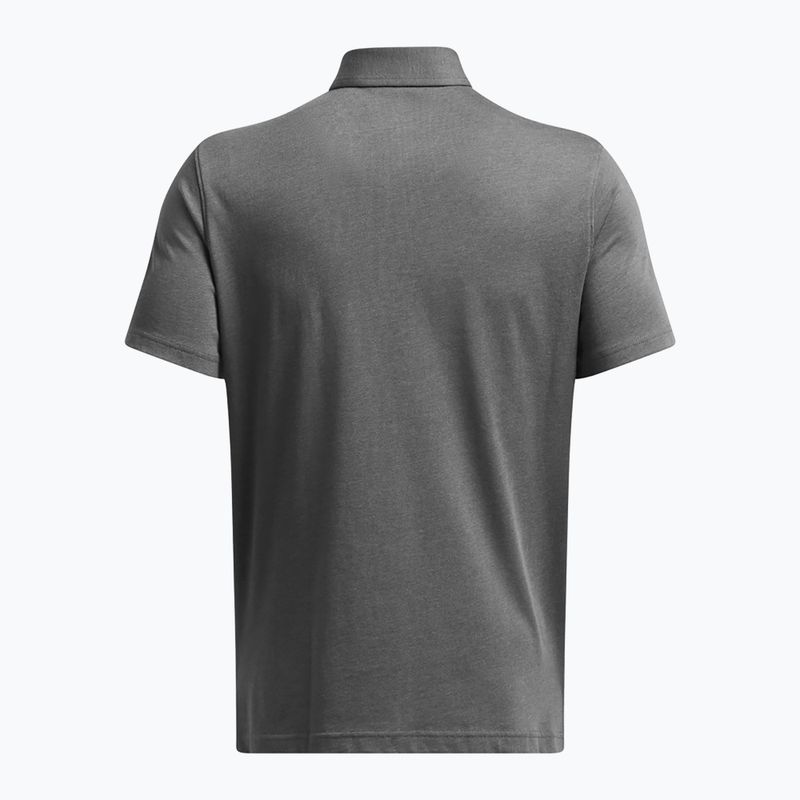 Polo Under Armour da uomo Icon Polo castlerock light heather/bianco 4