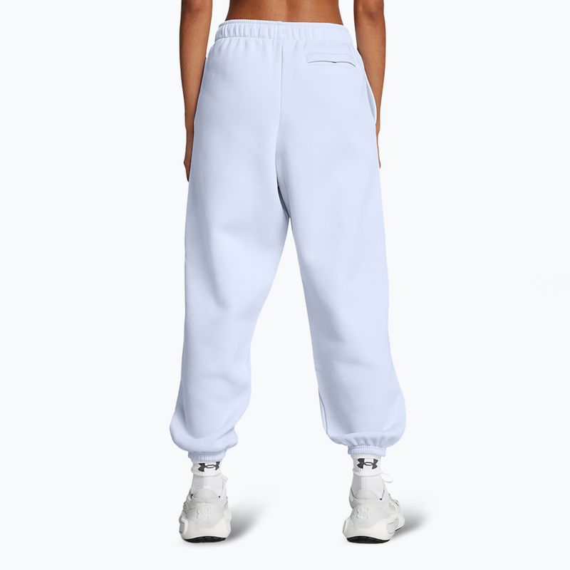 Pantaloni Under Armour Icon Fleece Oversized Wordmark da donna blu nimbus/blu nimbus 3