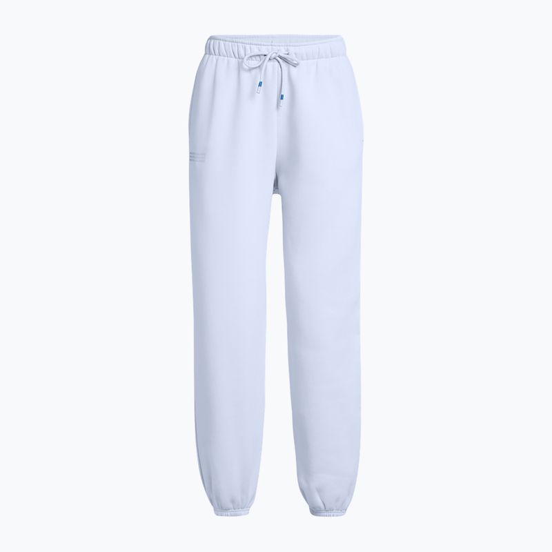 Pantaloni Under Armour Icon Fleece Oversized Wordmark da donna blu nimbus/blu nimbus 5