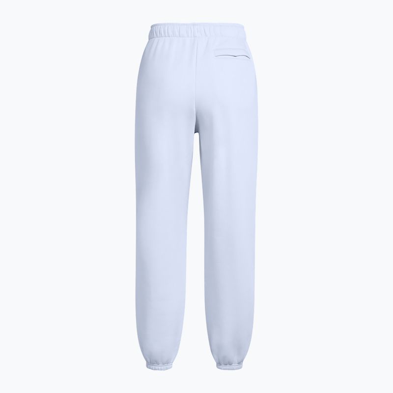 Pantaloni Under Armour Icon Fleece Oversized Wordmark da donna blu nimbus/blu nimbus 6