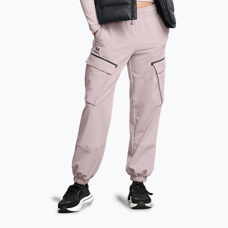 Pantaloni Under Armour Unstoppable Cargo da donna grigio tetra / nero