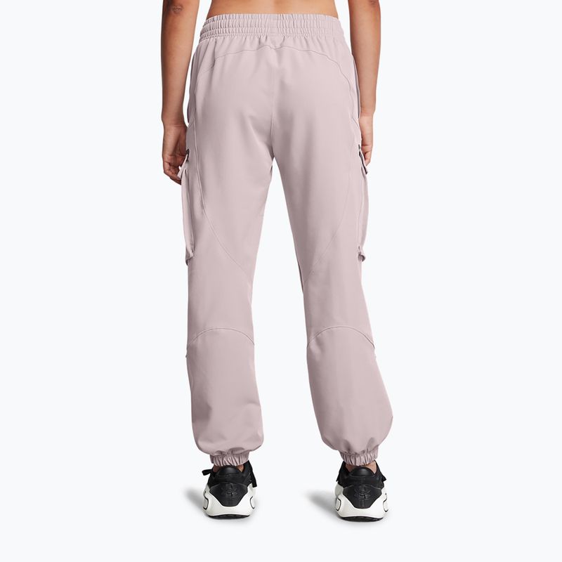 Pantaloni Under Armour Unstoppable Cargo da donna grigio tetra / nero 3