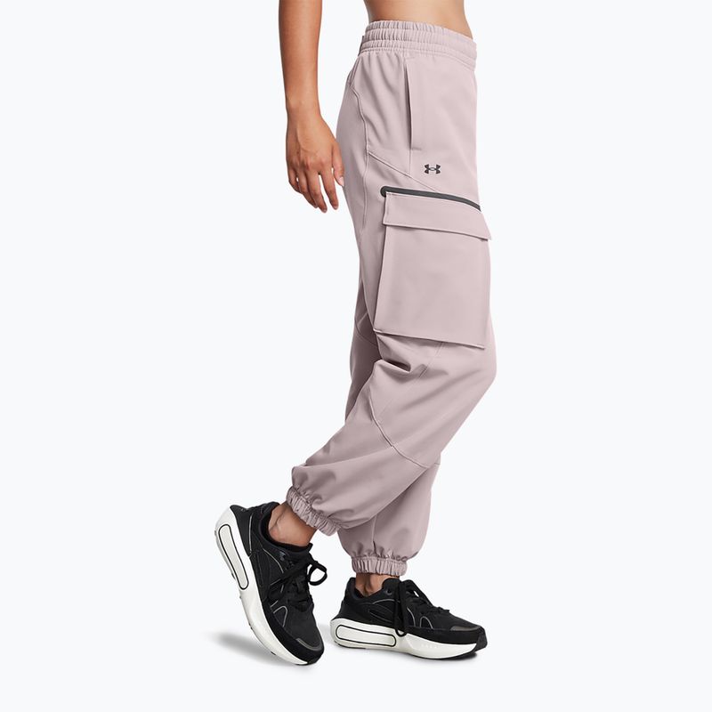 Pantaloni Under Armour Unstoppable Cargo da donna grigio tetra / nero 4