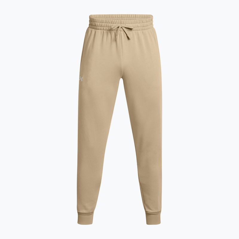 Pantaloni Under Armour Rival Fleece Joggers city kaki/bianchi da uomo 6