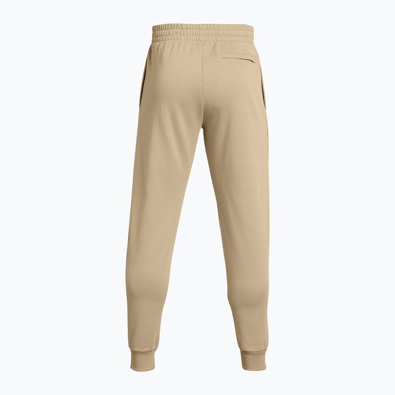 Pantaloni Under Armour Rival Fleece Joggers city kaki/bianchi da uomo 7