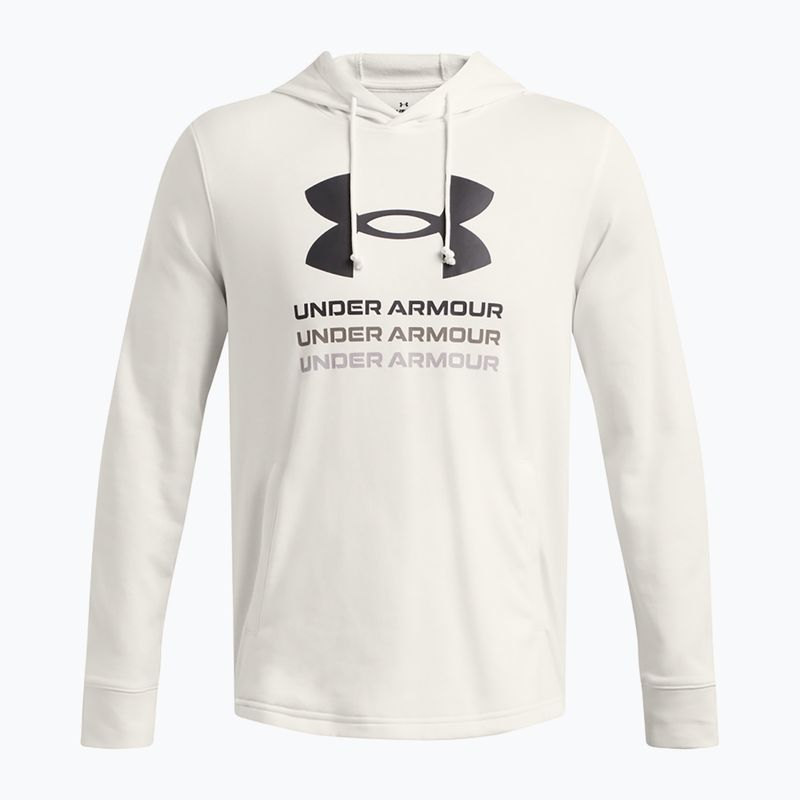 Under Armour Rival Terry Graphic Hood Uomo onyx bianco/nero