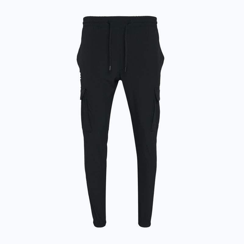 Pantaloni Under Armour Vibe Woven Cargo da uomo, nero/bianco 5