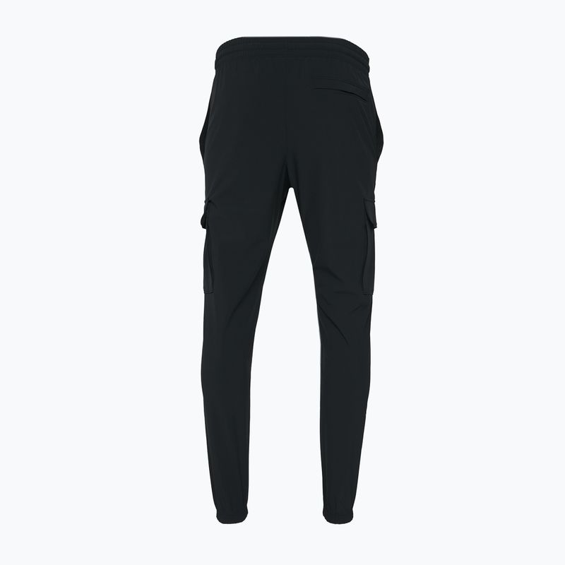 Pantaloni Under Armour Vibe Woven Cargo da uomo, nero/bianco 6