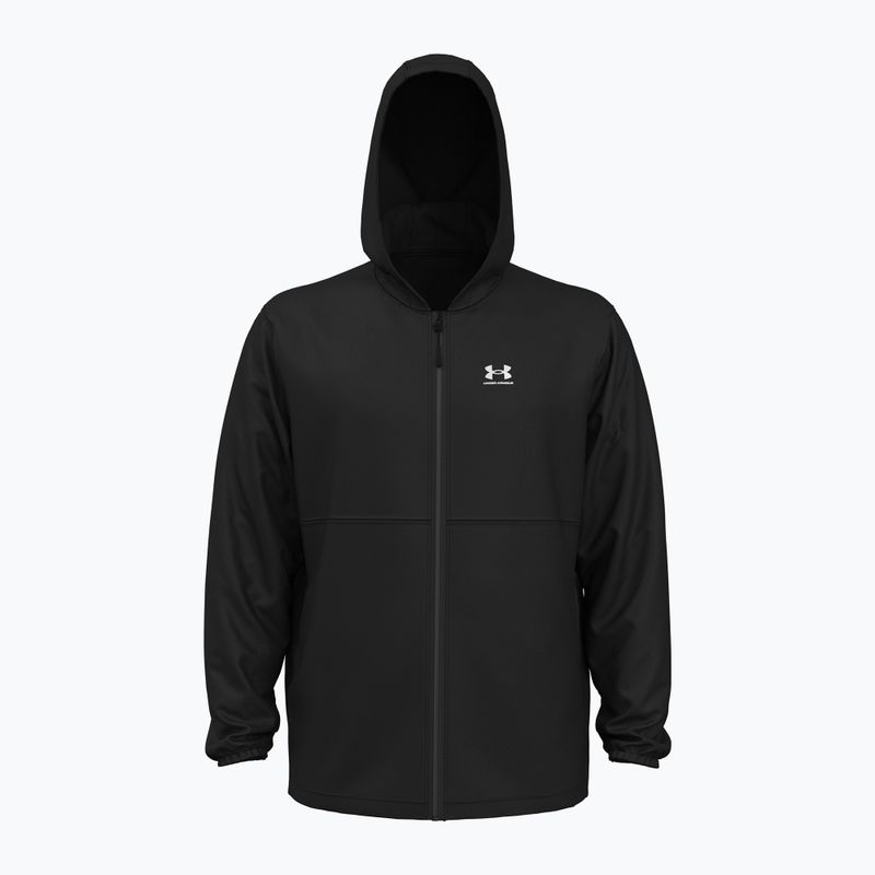 Giacca da allenamento Under Armour Vibe Woven Windbreaker bianco/nero da uomo