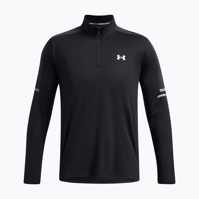 Under Armour Tech Utility 1/4 Zip da uomo a manica lunga da allenamento nero/nero/bianco 3