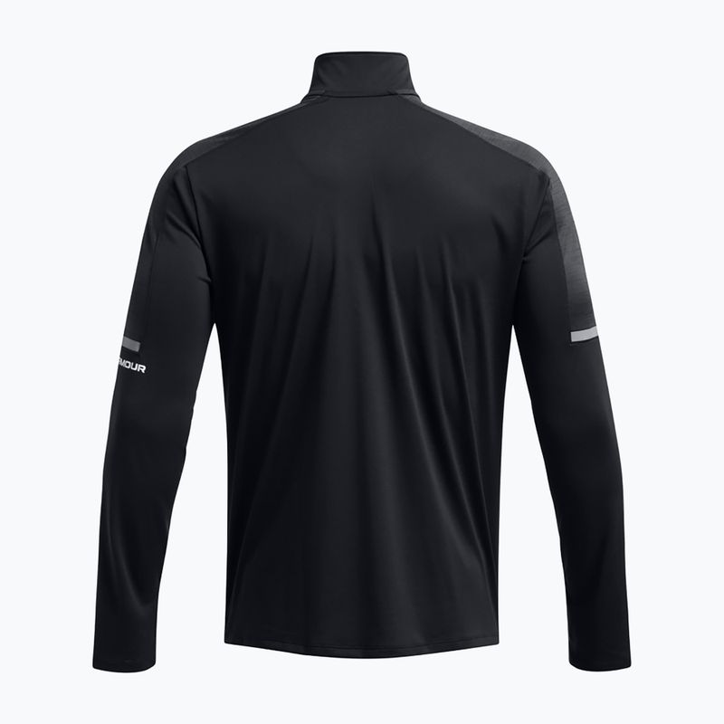 Under Armour Tech Utility 1/4 Zip da uomo a manica lunga da allenamento nero/nero/bianco 4