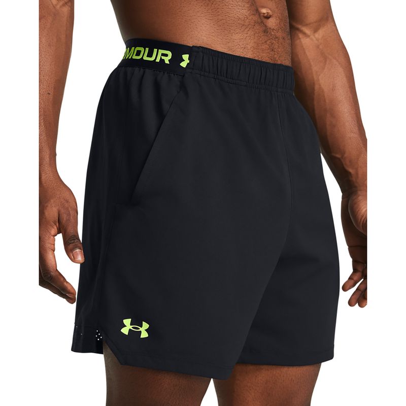 Pantaloncini da allenamento Under Armour da uomo UA Vanish Woven 6in nero/verde moro 4