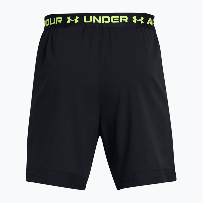 Pantaloncini da allenamento Under Armour da uomo UA Vanish Woven 6in nero/verde moro 6