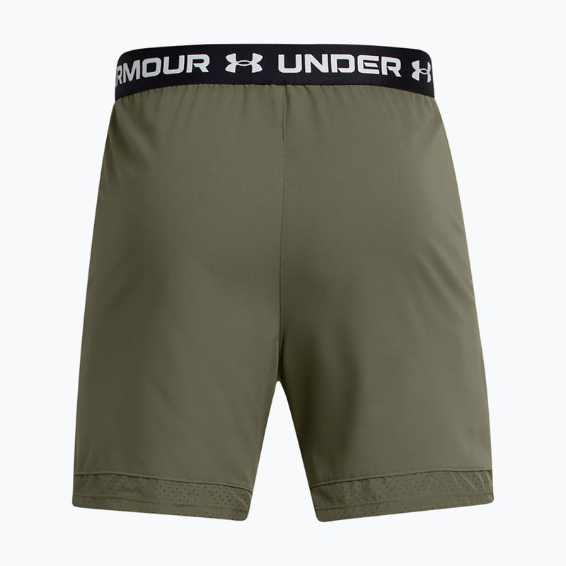 Pantaloncini da allenamento Under Armour da uomo UA Vanish Woven 6in verde marino/bianco 6