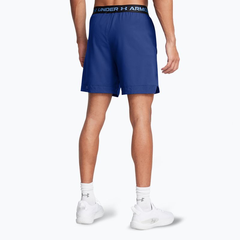 Pantaloncini da allenamento Under Armour da uomo UA Vanish Woven 6in blu tech/blu orizzonte 3