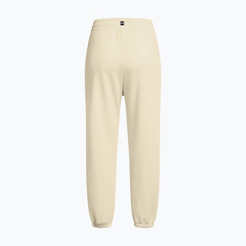 Pantaloni da allenamento Under Armour Project Rock HWT Pnt silt / clay green da donna 5