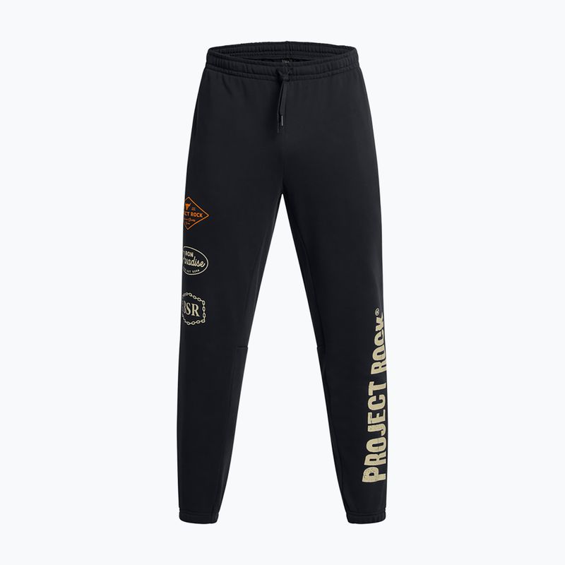 Under Armour Project Rock Heavyweight Tools Of The Trade pantaloni da allenamento da uomo nero/silt 5