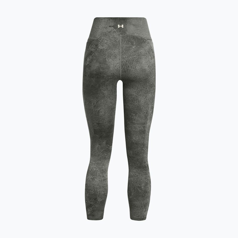 Leggings da allenamento Under Armour Project Rock donna verde argilla / limo 6
