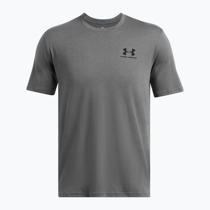 Maglietta Under Armour Sportstyle da uomo per il petto sinistro, color castoro/nero 3