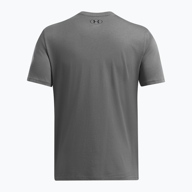 Maglietta Under Armour Sportstyle da uomo per il petto sinistro, color castoro/nero 4