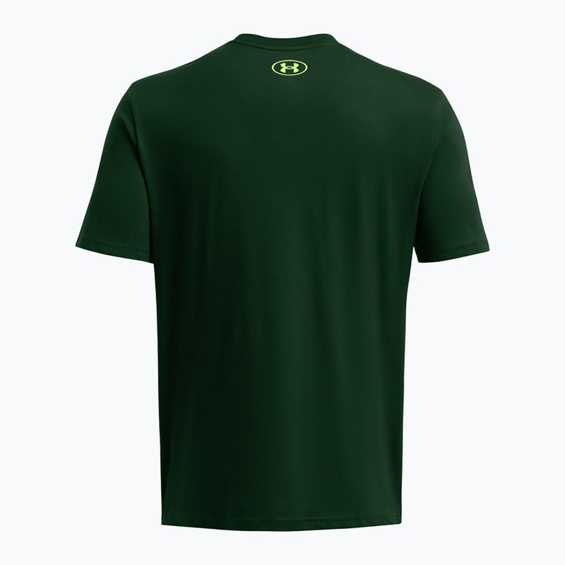 Maglietta da allenamento Under Armour GL Foundation Update verde bosco/verde morph da uomo 2