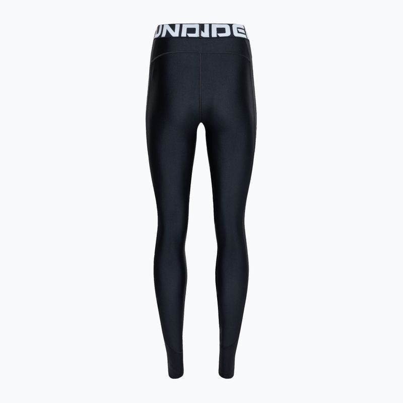 Leggings da allenamento Under Armour da donna nero/nero/bianco 2