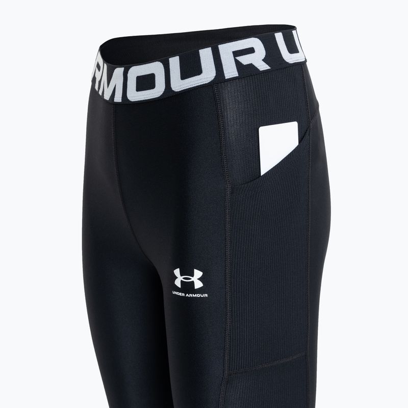 Leggings da allenamento Under Armour da donna nero/nero/bianco 4