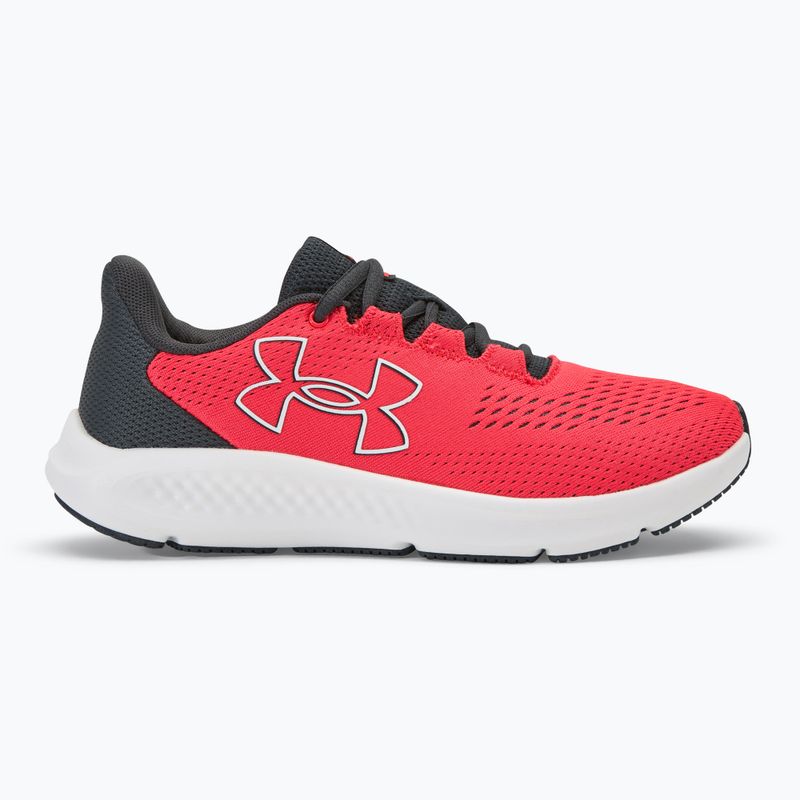 Under Armour Charged Pursuit 3 Big Logo scarpe da corsa rosso racer/antracite/bianco da donna 2
