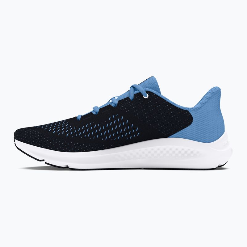 Under Armour Charged Pursuit 3 Big Logo, scarpe da corsa da donna, nero/blu scuro/bianco 10
