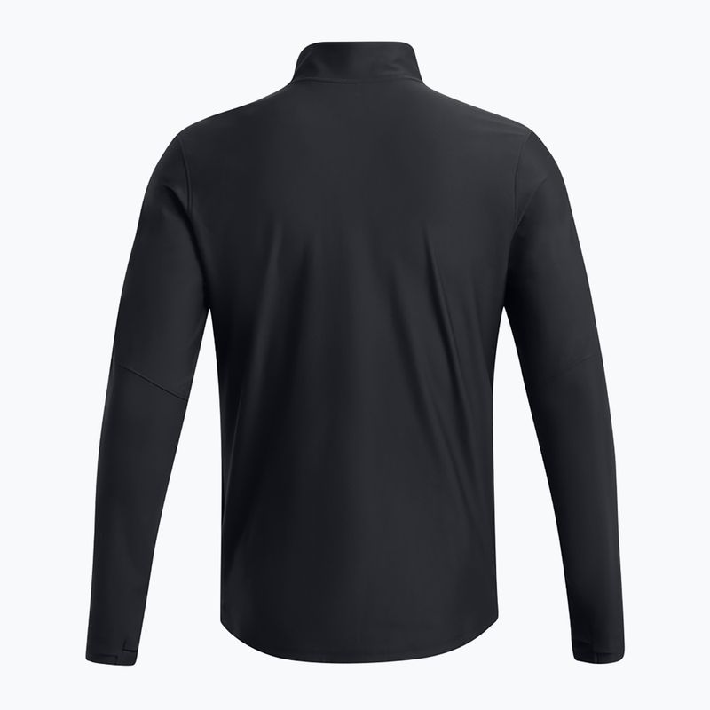 Felpa da calcio Under Armour Challenger Pro 1/4 Zip nera / bianca da uomo 4