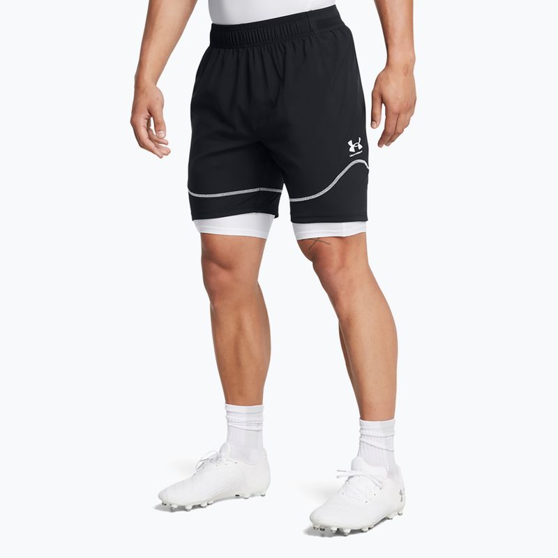 Pantaloncini da calcio Under Armour Challenger Pro Train uomo nero / bianco