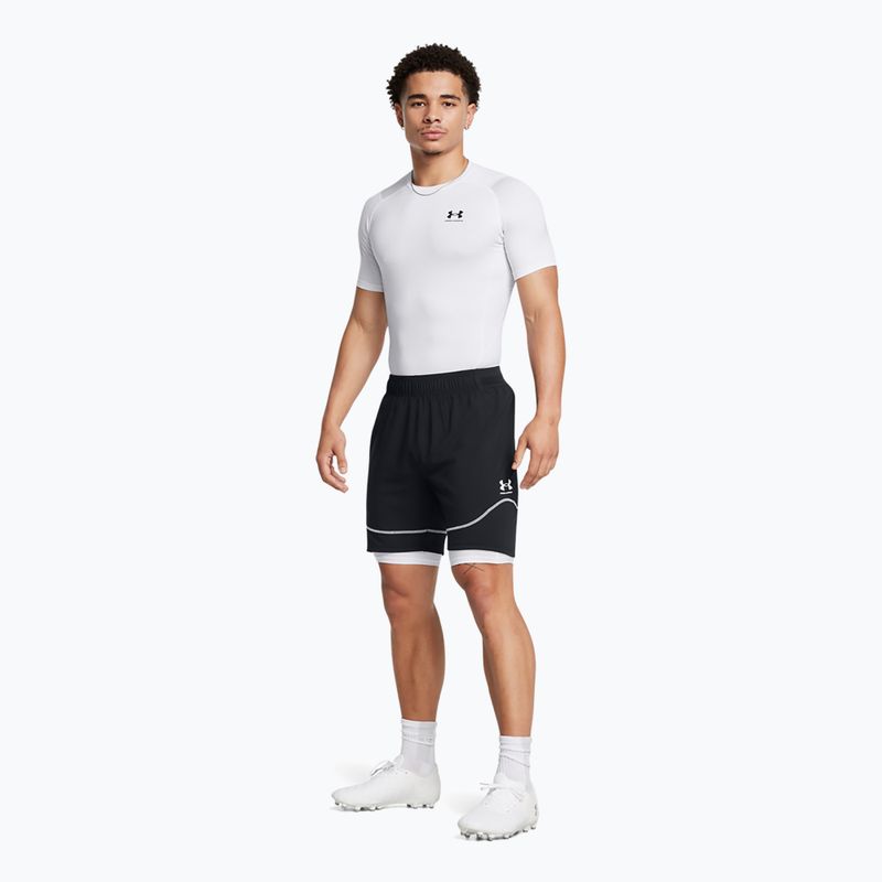 Pantaloncini da calcio Under Armour Challenger Pro Train uomo nero / bianco 2