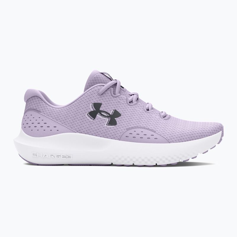 Under Armour Charged Surge 4, scarpe da corsa da donna, viola salato/viola salata/nero 2