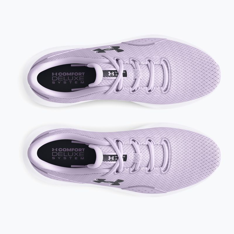 Under Armour Charged Surge 4, scarpe da corsa da donna, viola salato/viola salata/nero 4
