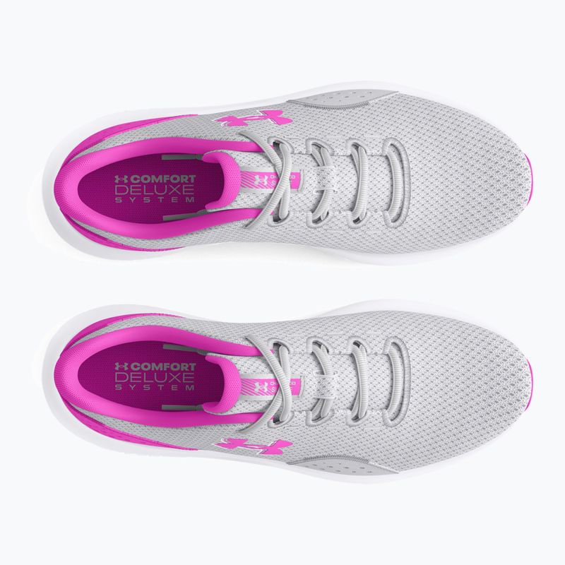 Under Armour Charged Surge 4 halo grey/vivid magenta/vivid magenta scarpe da corsa da donna 11