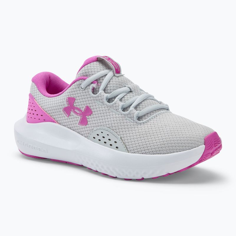 Under Armour Charged Surge 4 halo grey/vivid magenta/vivid magenta scarpe da corsa da donna