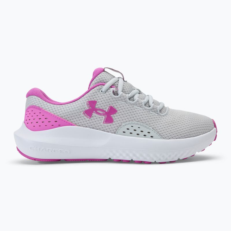 Under Armour Charged Surge 4 halo grey/vivid magenta/vivid magenta scarpe da corsa da donna 2