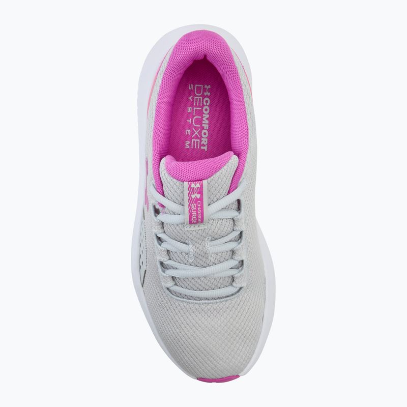 Under Armour Charged Surge 4 halo grey/vivid magenta/vivid magenta scarpe da corsa da donna 5