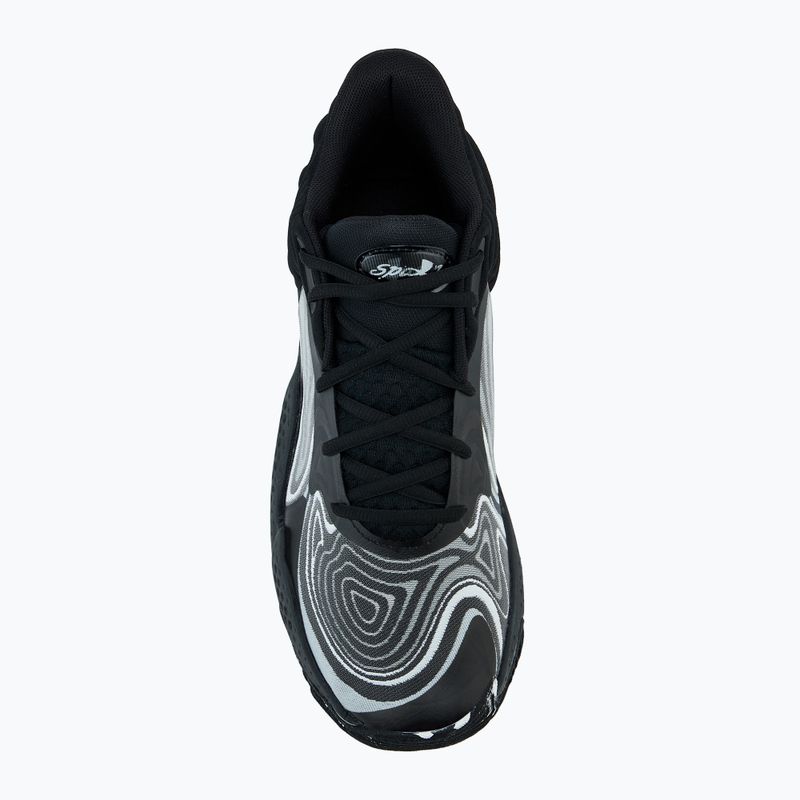 Under Armour Spawn 6 Mid scarpe da basket nero/grigio resistente/grigio moderno 5