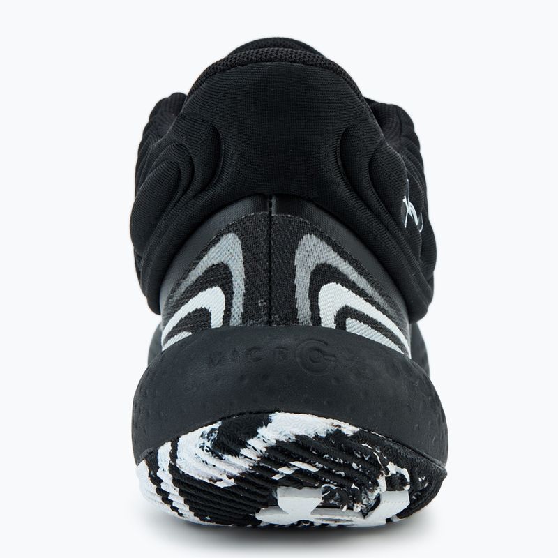 Under Armour Spawn 6 Mid scarpe da basket nero/grigio resistente/grigio moderno 6
