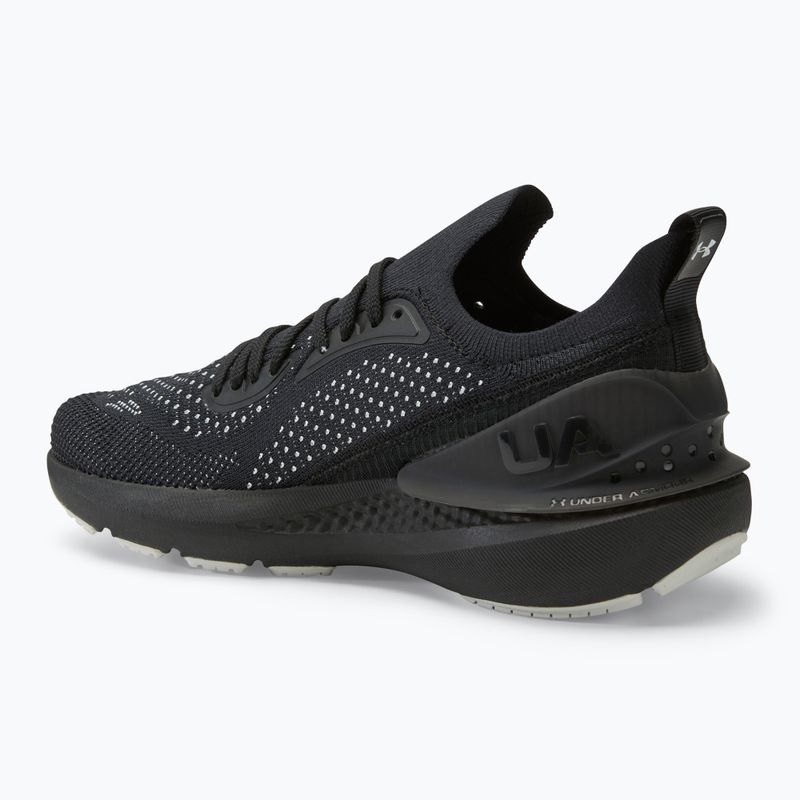 Under Armour Shift nero/bianco/bianco scarpe da corsa da uomo 3