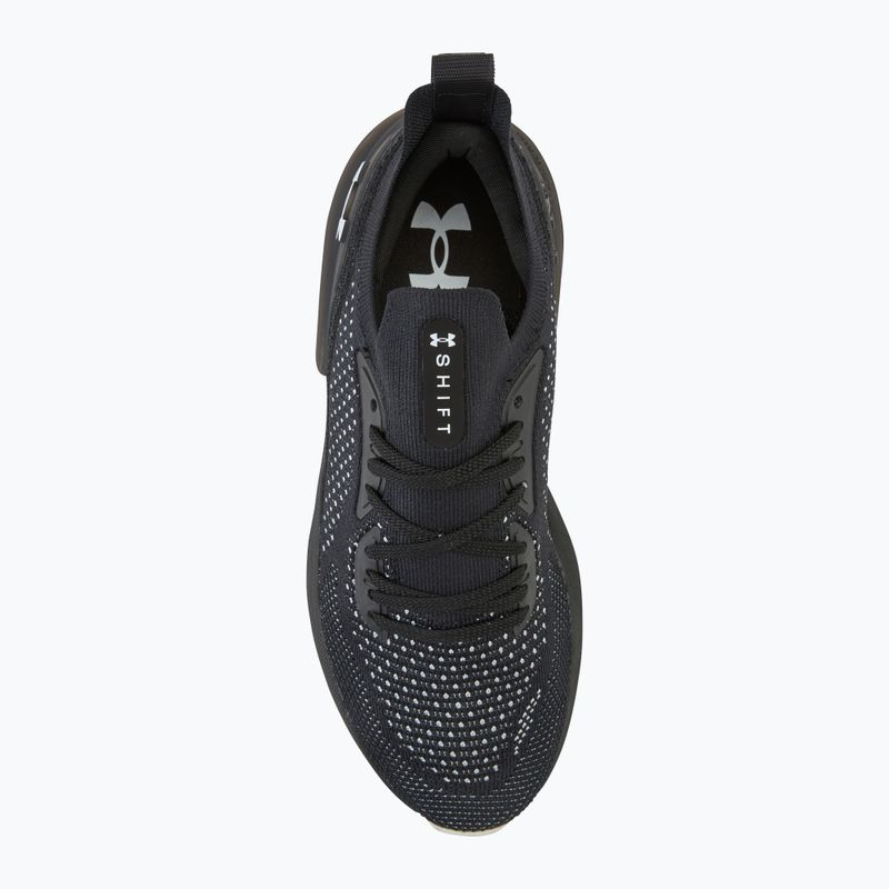 Under Armour Shift nero/bianco/bianco scarpe da corsa da uomo 5