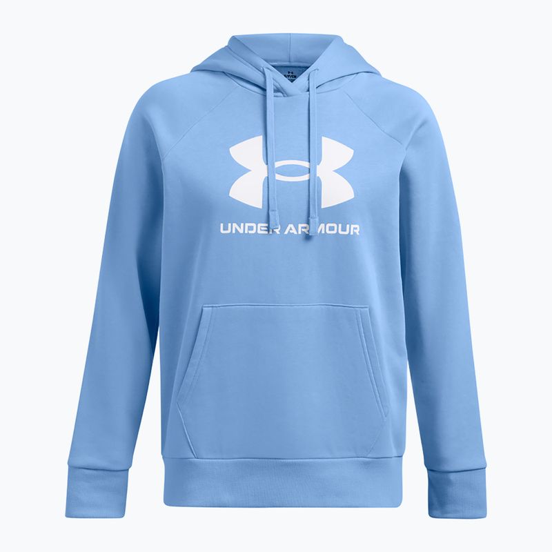 Felpa da donna Under Armour Rival Fleece Big Logo Hoody horizon blu/bianco