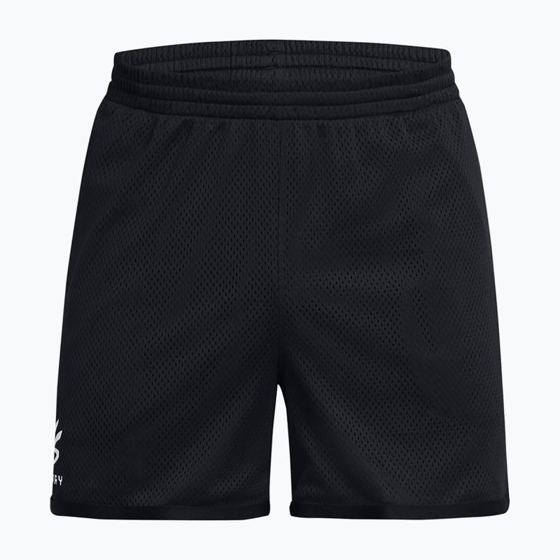 Pantaloncini da basket Under Armour da uomo Curry Splash Short nero/bianco clay 2