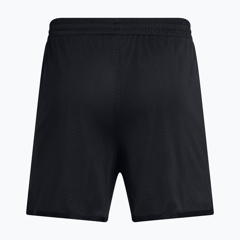 Pantaloncini da basket Under Armour da uomo Curry Splash Short nero/bianco clay 3