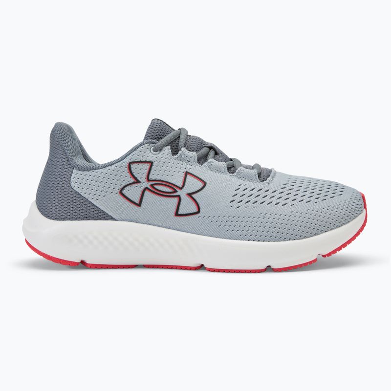 Under Armour Charged Pursuit 3 Big Logo mod grigio/titanio grigio/nero scarpe da corsa uomo 2