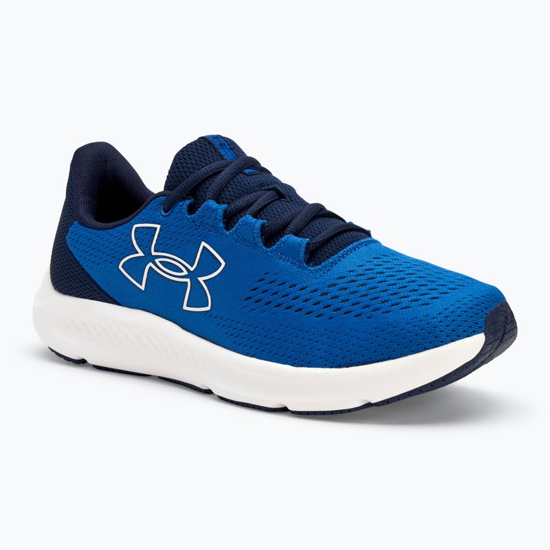 Scarpe da corsa Under Armour Charged Pursuit 3 Big Logo Uomo blu tech/marino notte/bianco