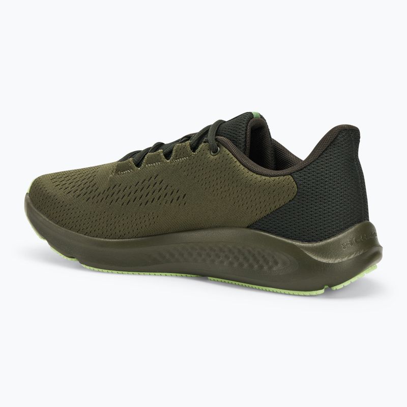 Scarpe da corsa Under Armour Charged Pursuit 3 Big Logo da uomo di colore verde/barocco 3