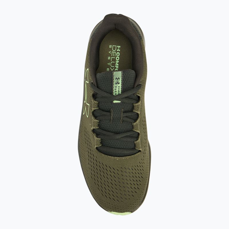 Scarpe da corsa Under Armour Charged Pursuit 3 Big Logo da uomo di colore verde/barocco 5