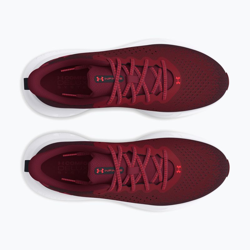 Under Armour Infinite scarpe da corsa da uomo cardinale/nero/rosso racer 4